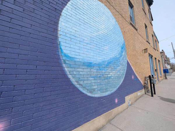 Public mural artwork in Hull, Ottawa - Street art scene