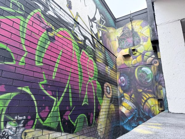 Graffiti Octobot by Martin Freundorfer - Mural in Hintonburg, Ontario