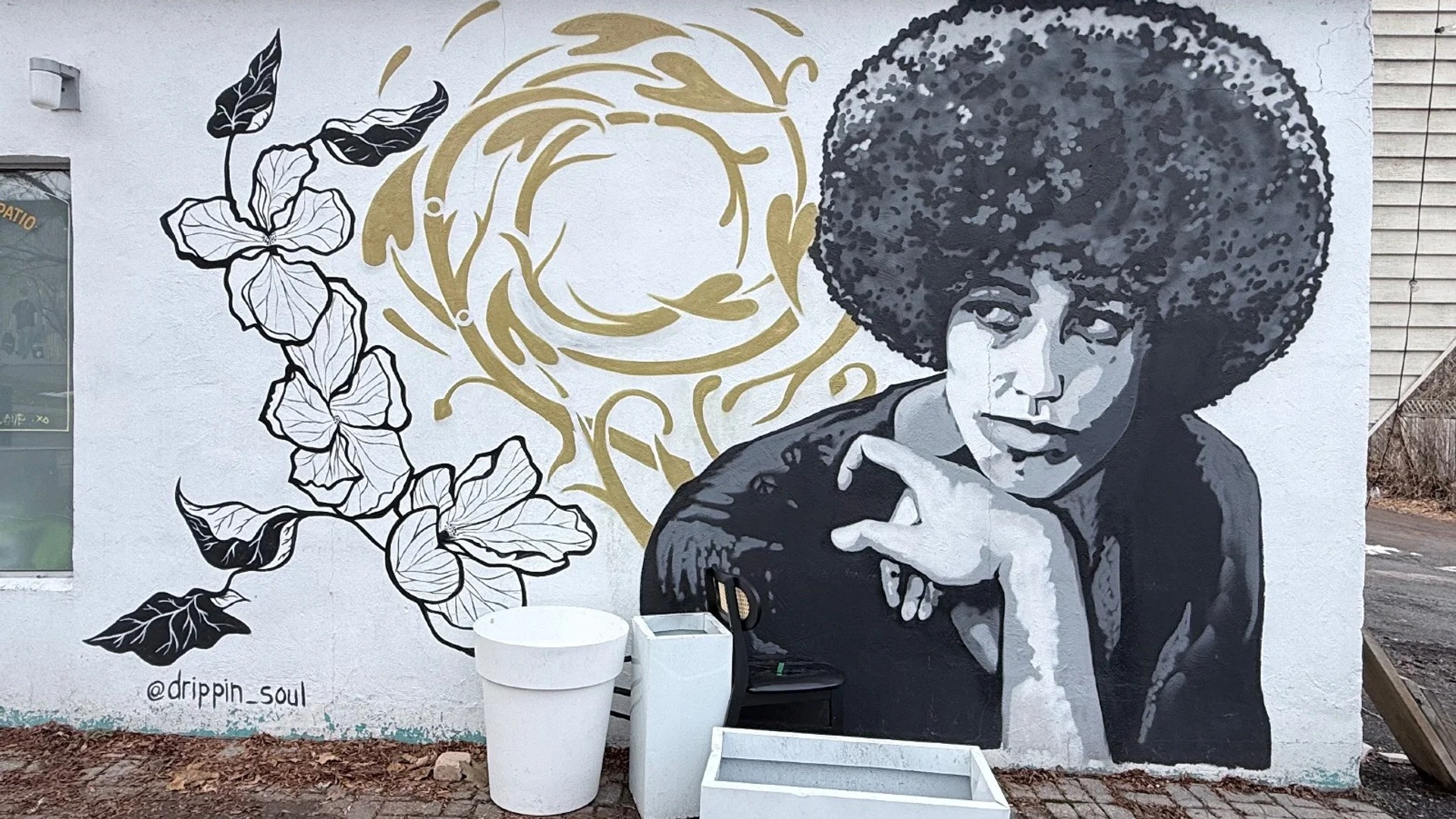 Untitled by Kalkidan Assefa - Mural in Wellington Village, Ontario