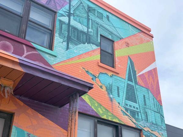 HYPNOSE - Street art mural in Hull, Ottawa, Ontario by Marin Mitrasinovic