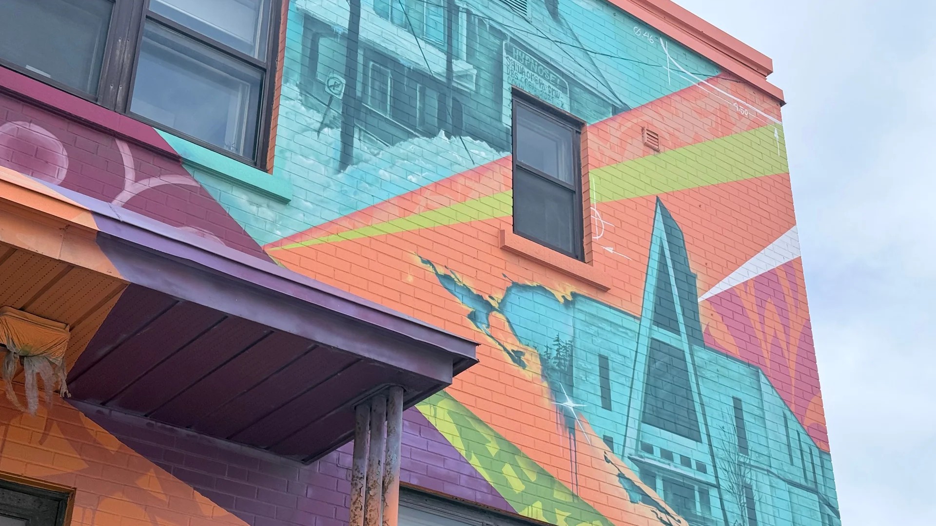 HYPNOSE - Street art mural in Hull, Ottawa, Ontario by Marin Mitrasinovic