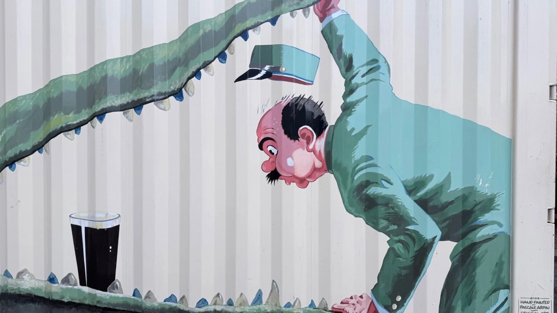 Guinness Mural by Pascale Arpin - Street art mural in Byward Market, Ottawa, Ontario