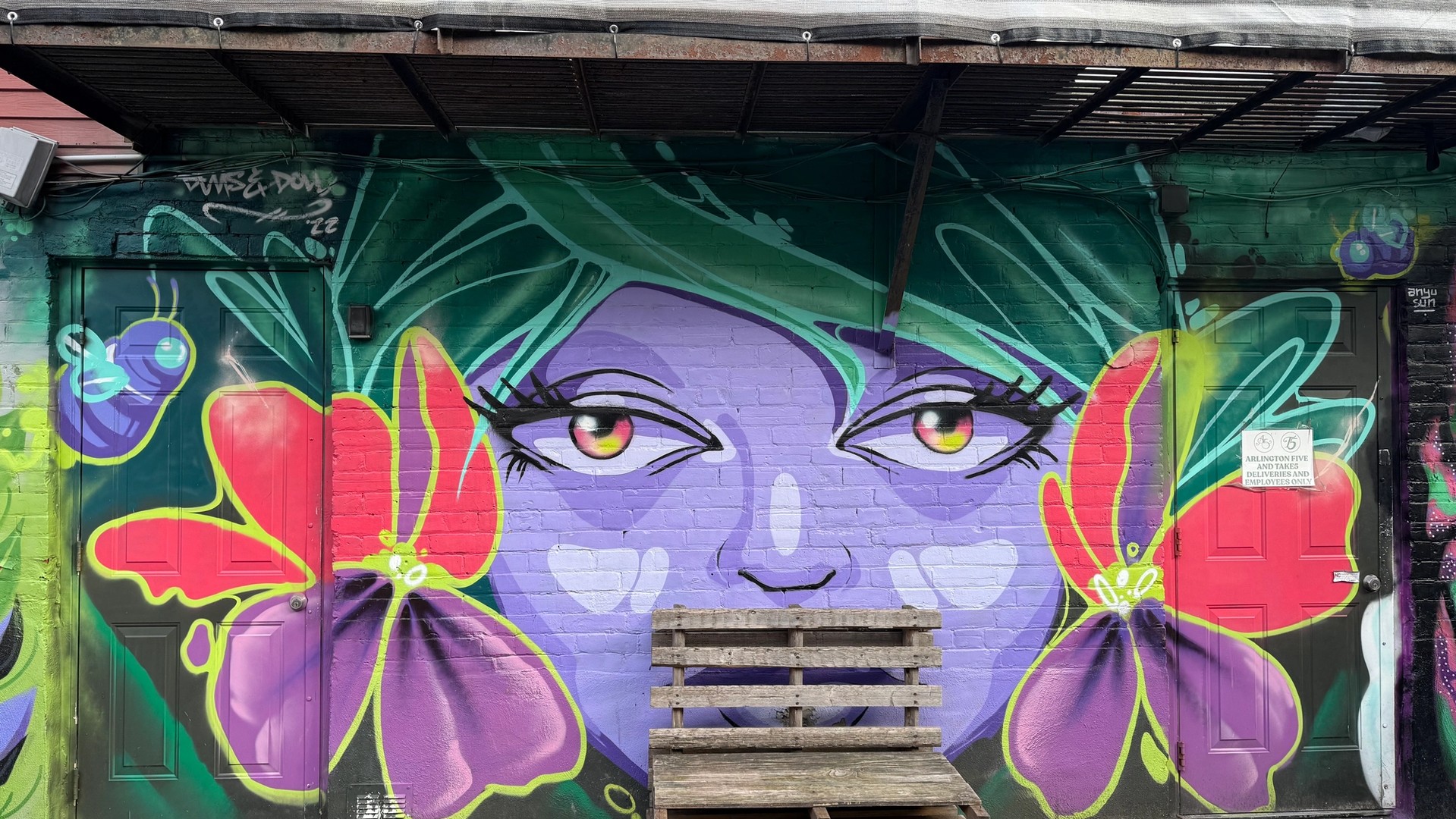 Inconnu mural in Centretown by Dems & Doll