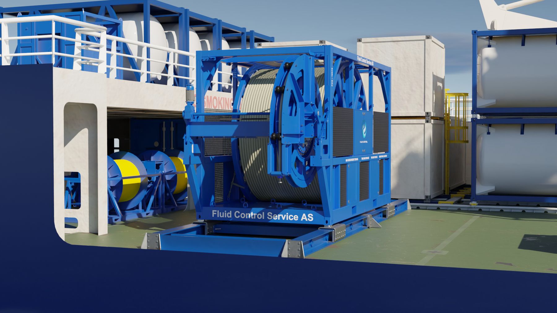 All-Electric Coiled Tubing Downline System on deck