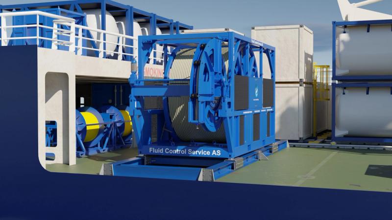 Subsea deployment unit on deck