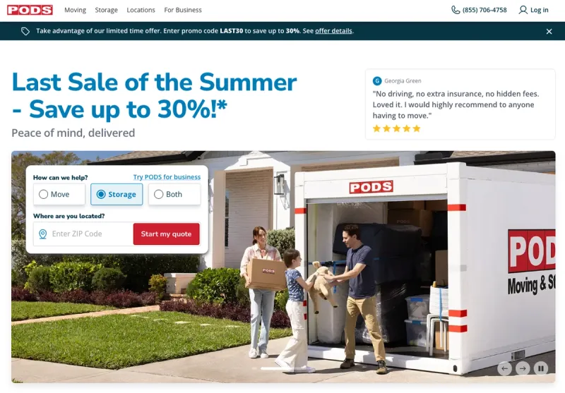 PODS moving company