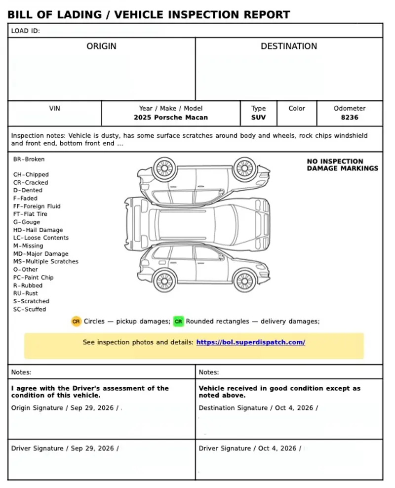 What is the Bill of Lading?