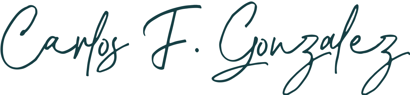 Carlos F. Gonzalez signature
