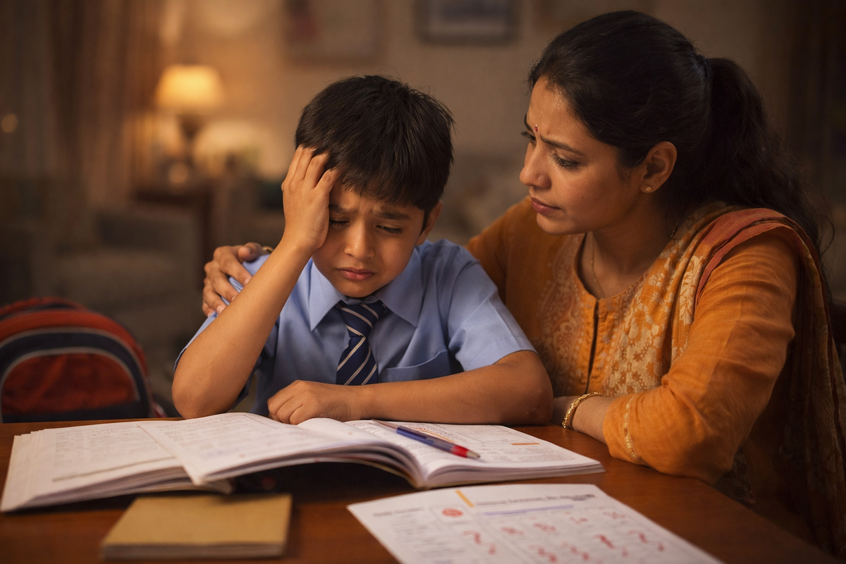 Child struggling in school 