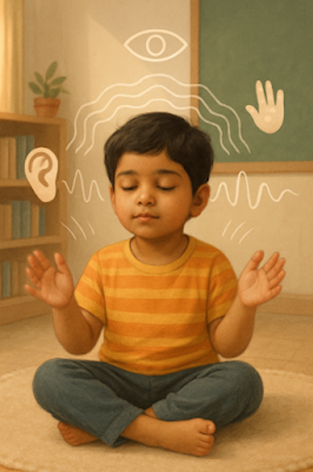 A child's natural way of taking their "brain medicine."