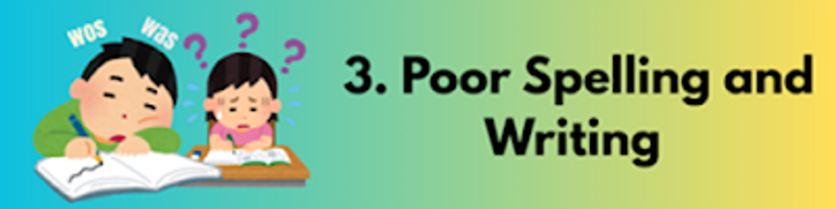 Poor Writing and Spelling