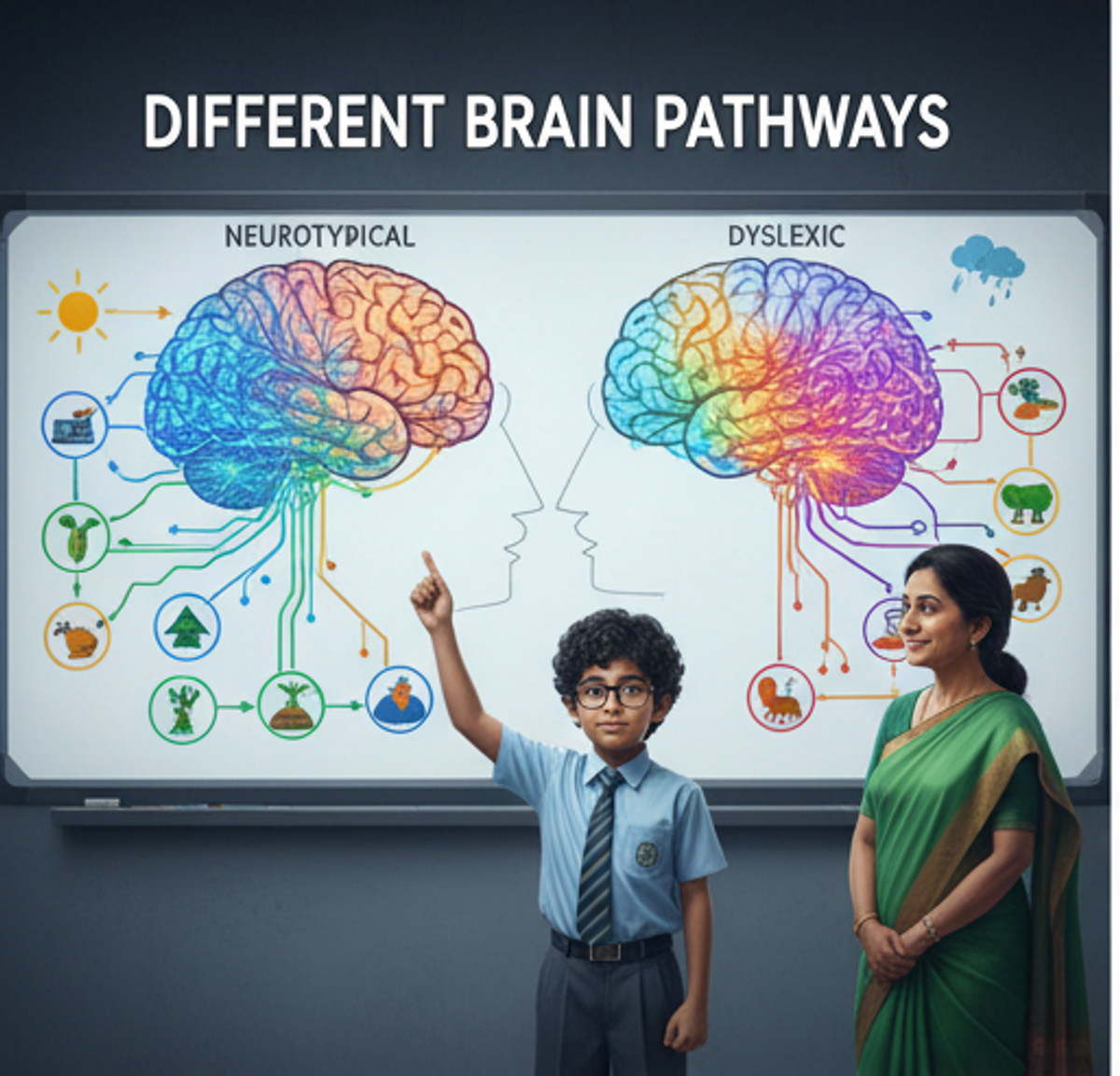 Different Brain Pathways