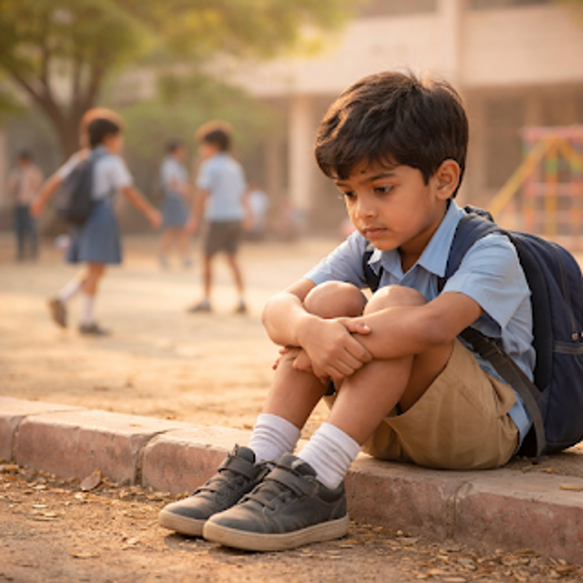 A child thinking why certain things are difficult to do