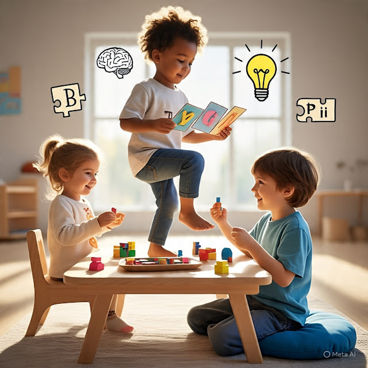 Building Different Parts of the Brain through Play