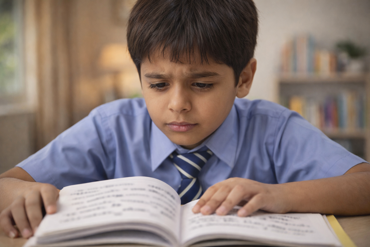 Child struggling in school 