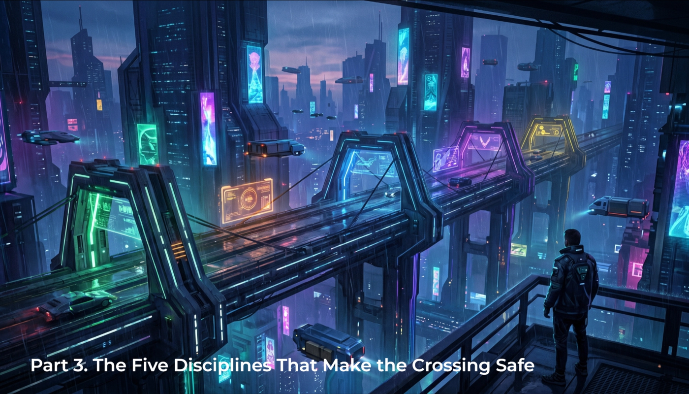 The Five Disciplines That Make the Crossing Safe