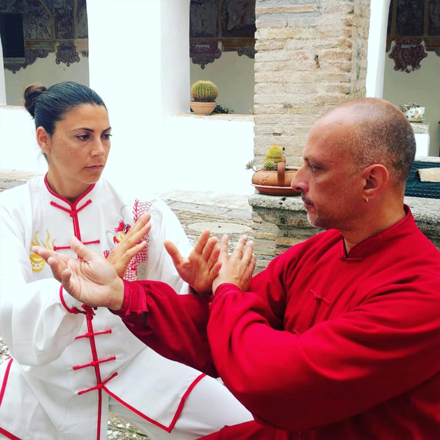 Carolina Inda si allena con il maestro Marcello Sidoti.