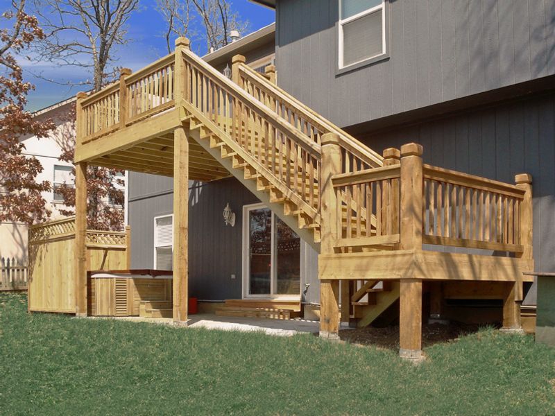 Custom deck build by All Under One Roof, Kansas City