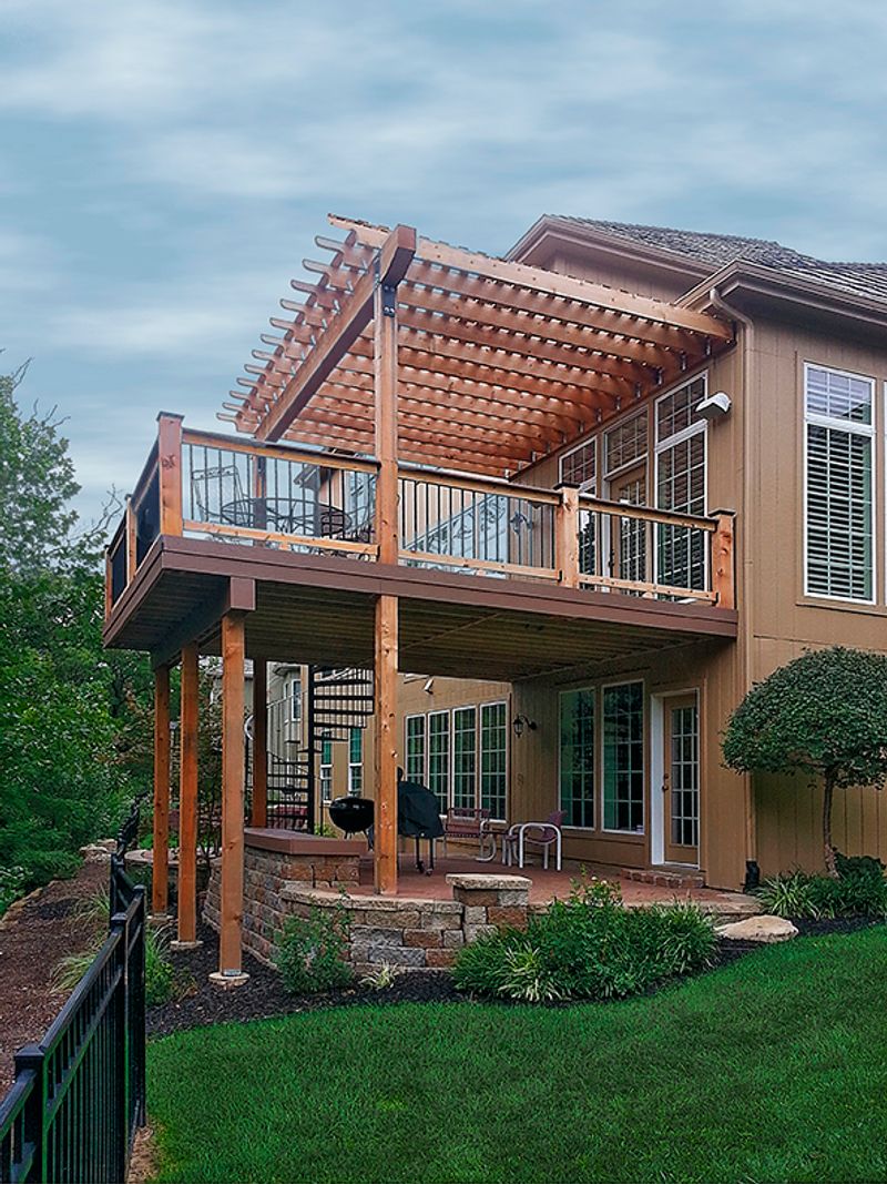 Custom deck build by All Under One Roof, Kansas City