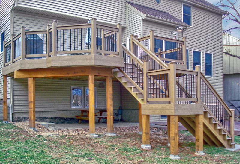 Custom deck build by All Under One Roof, Kansas City