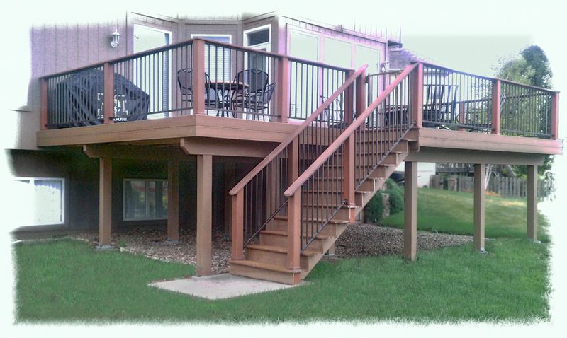 Custom deck build by All Under One Roof, Kansas City