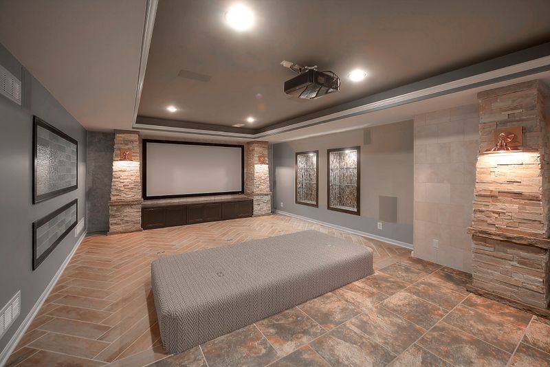 Finished basement by All Under One Roof, Kansas City