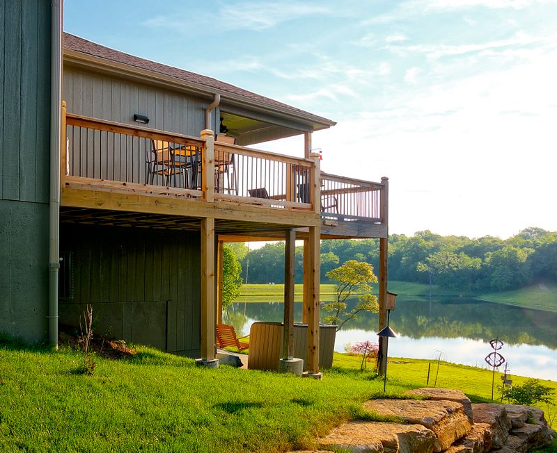 Custom deck build by All Under One Roof, Kansas City