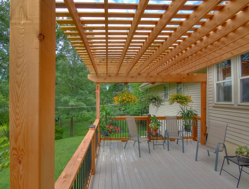 Custom deck build by All Under One Roof, Kansas City