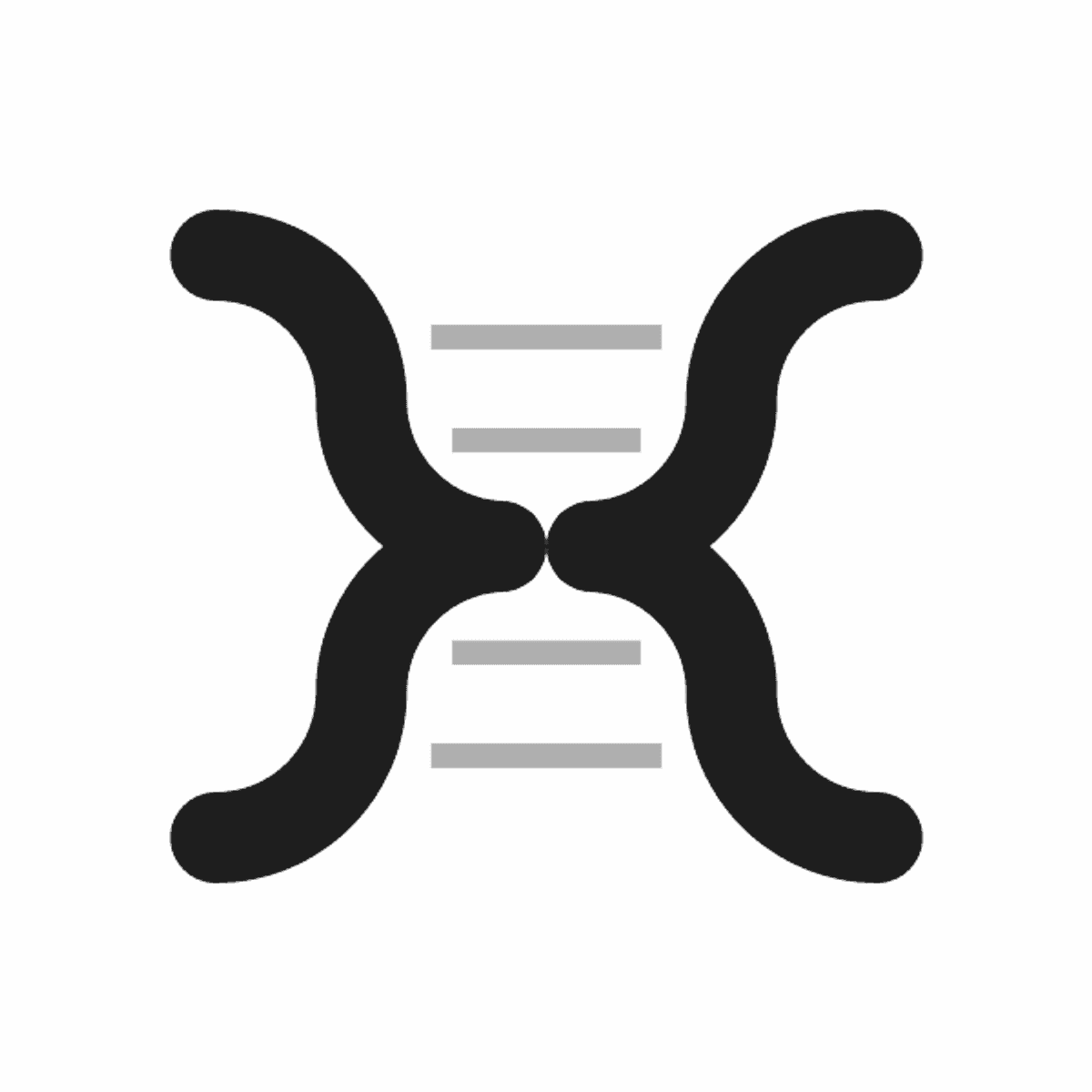 Animated menu-bar icon: the helix rungs fill from the bottom up, then drain back to empty