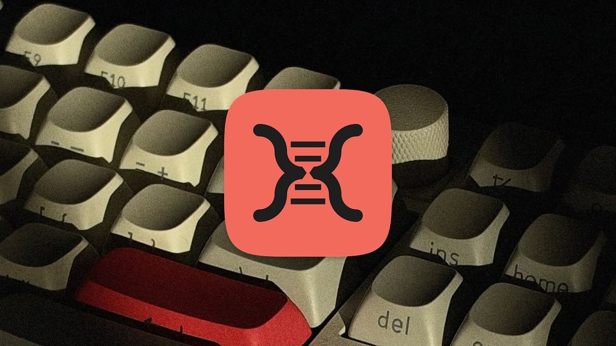 Amplicon app icon: the INMYDNA braces helix in ink on a reef-coloured rounded square
