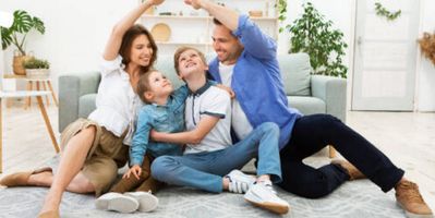 A family enjoying their Bountiful home