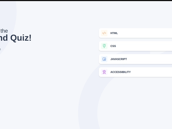 Frontend Quiz