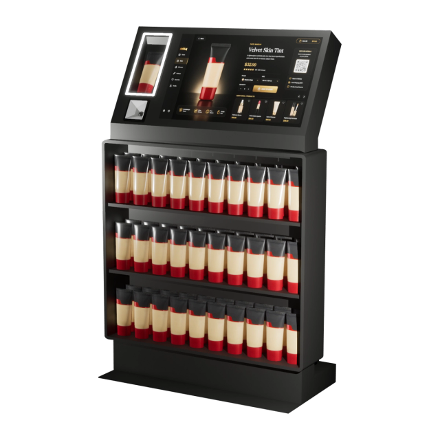 Interactive discovery kiosk — black finish