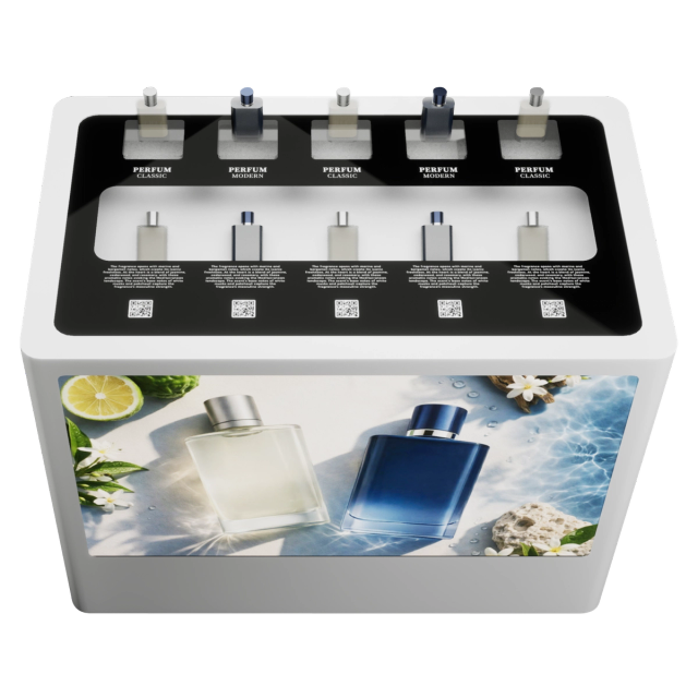 Fragrance discovery station — white finish