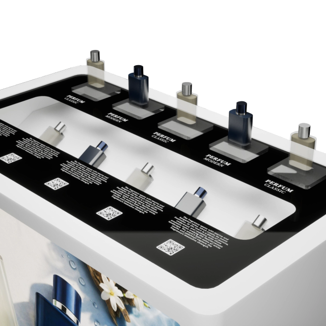 Fragrance discovery station — white finish