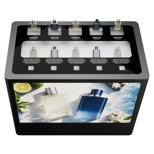 Fragrance discovery station — black finish