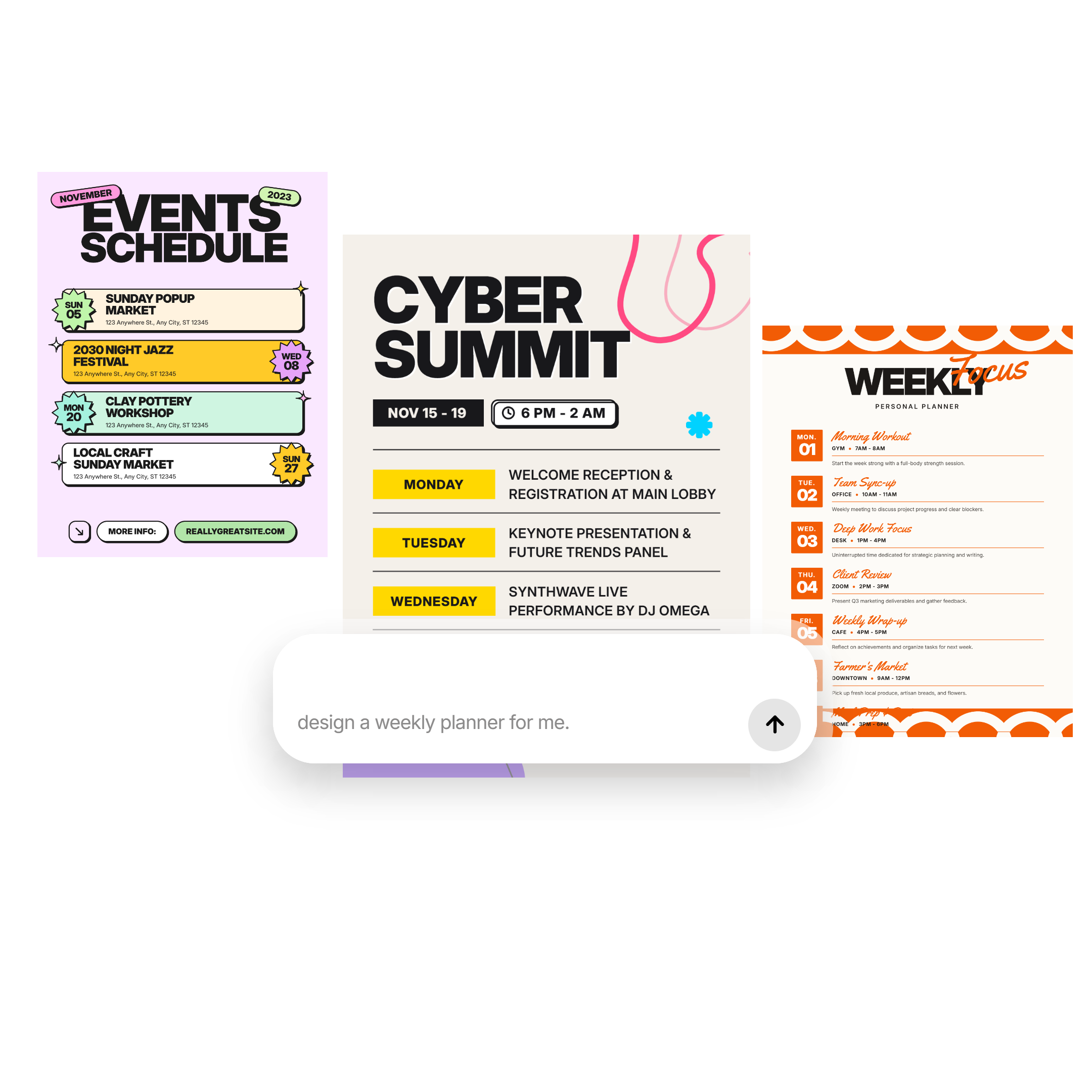 free weekly planners generator