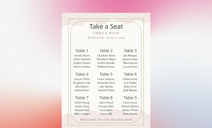 seating charts generator