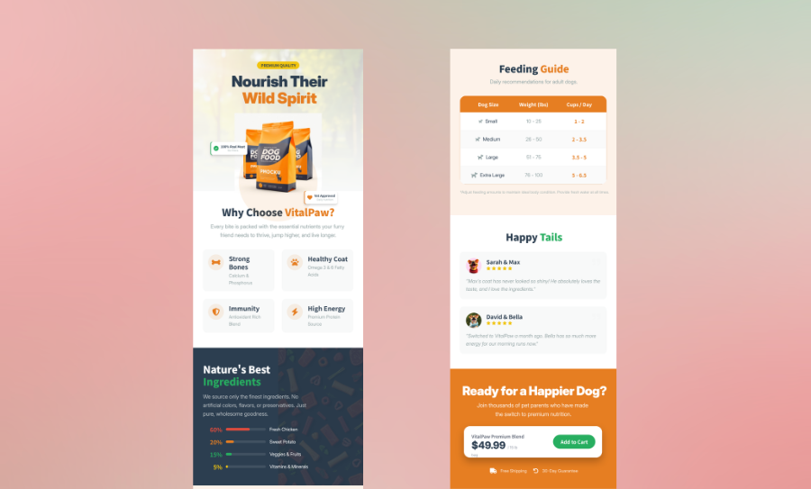 Interface showing an editable Amazon A+ content template being customized
