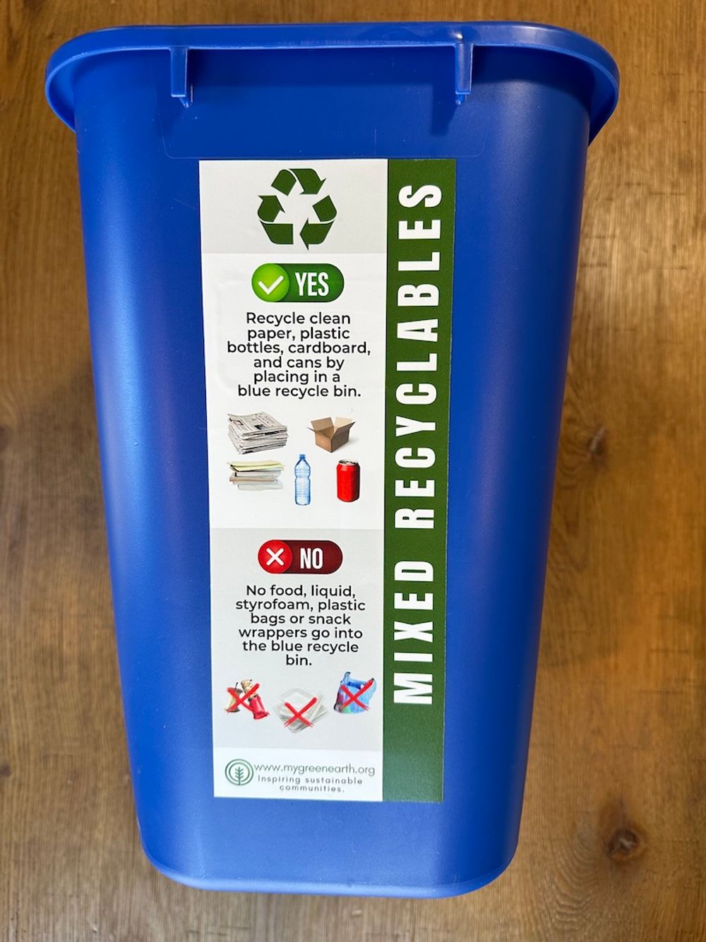 20 Recycling Bin Stickers - All Ages