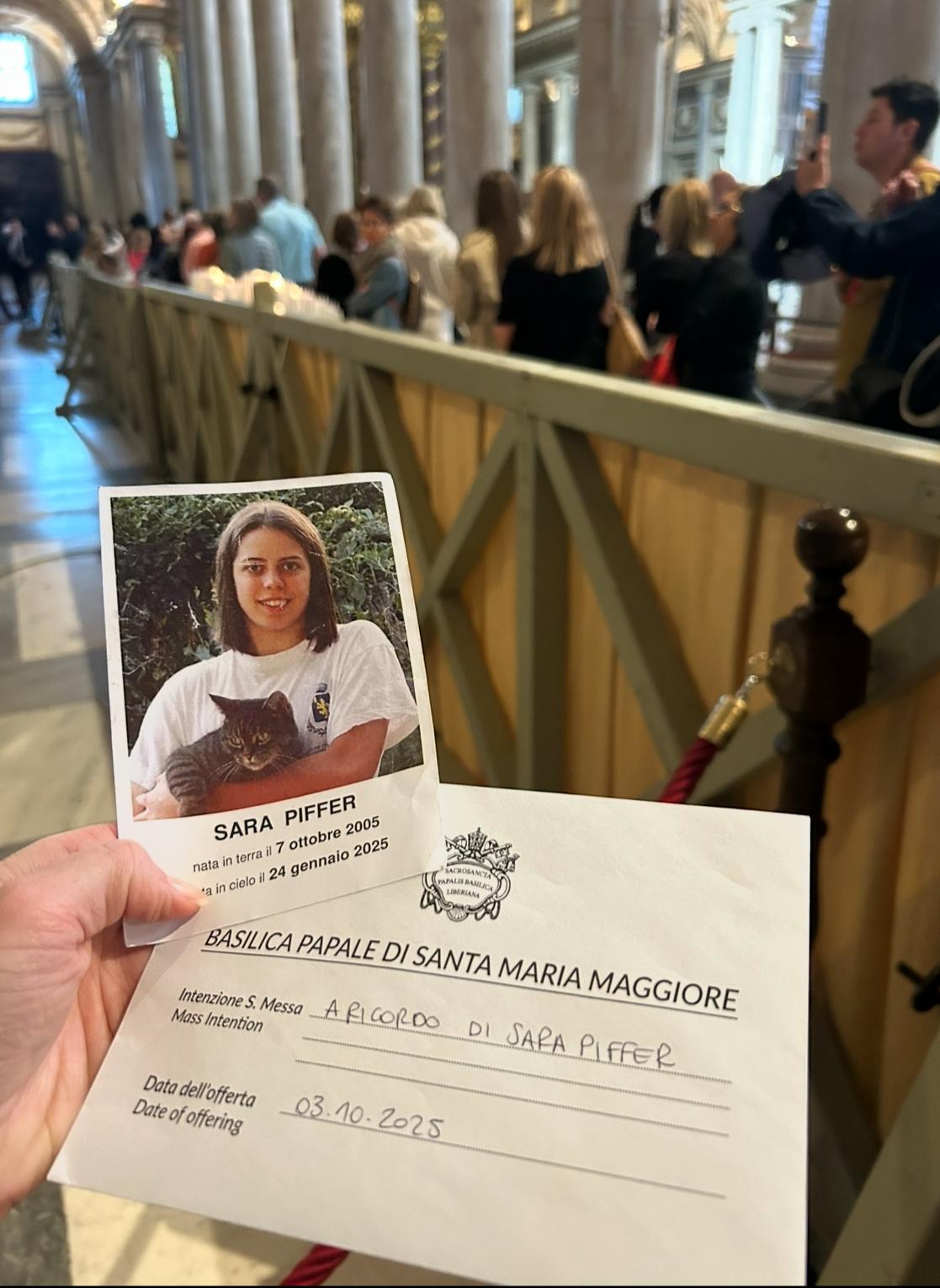 Pellegrinaggi ai Santuari in ricordo di Sara