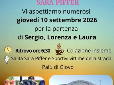 Pedalata in ricordo di Sara dalla Salita Sara Piffer e Sportivi vittime della strada