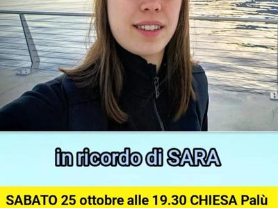Messa 9° mese in ricordo di Sara