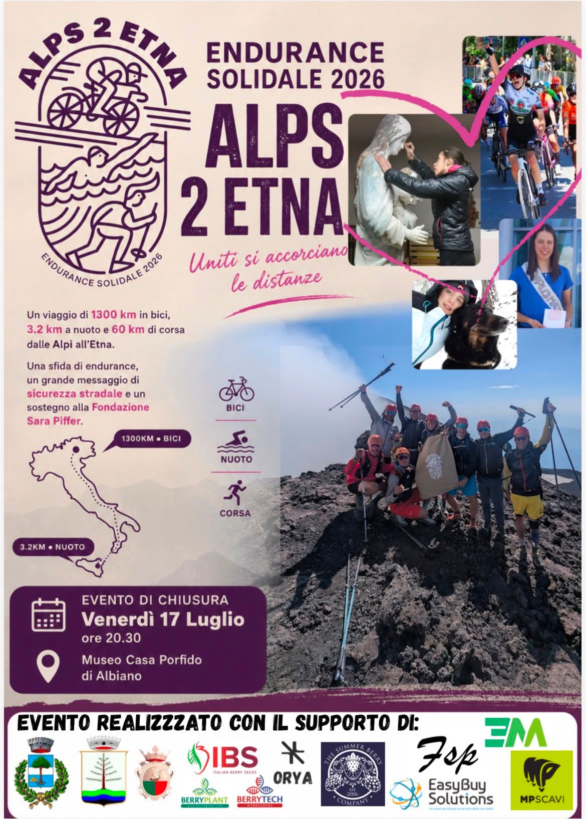 Serata riepilogativa dell'endurance solidale Alps2Etna