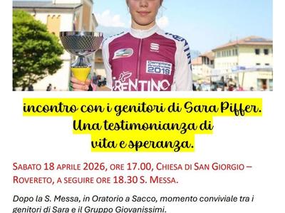 Testimonianza con il gruppo giovanissimi delle parrocchie di Sacco e S. Giorgio