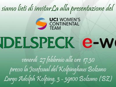 Presentazione squadra Mendespeck, E-Work 2026