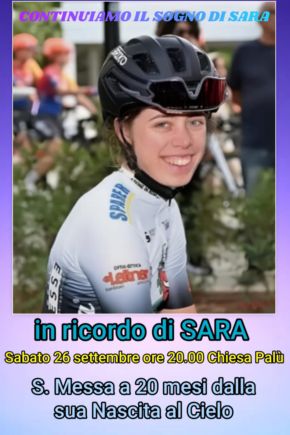 S. Messa 20° mese in ricordo di Sara