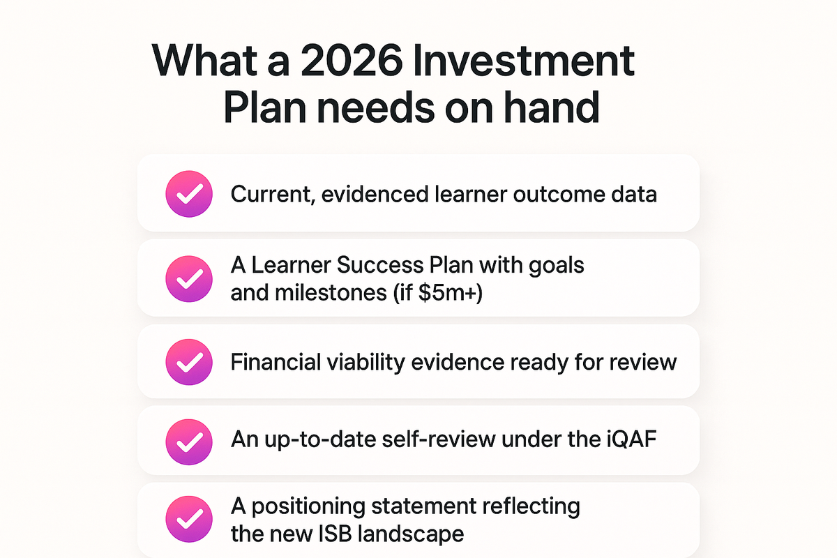 Checklist of what a 2026 TEC investment bid must demonstrate beyond past funding history