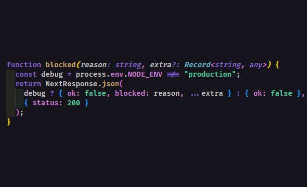 Logika antyspamowa po stronie serwera (API)