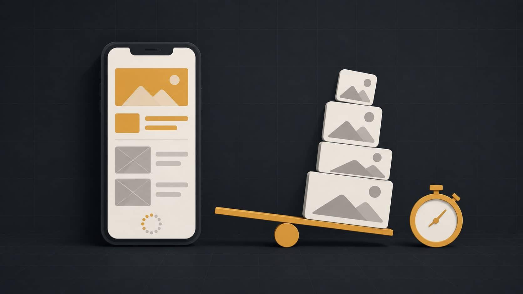 Checking website loading speed on a mobile device